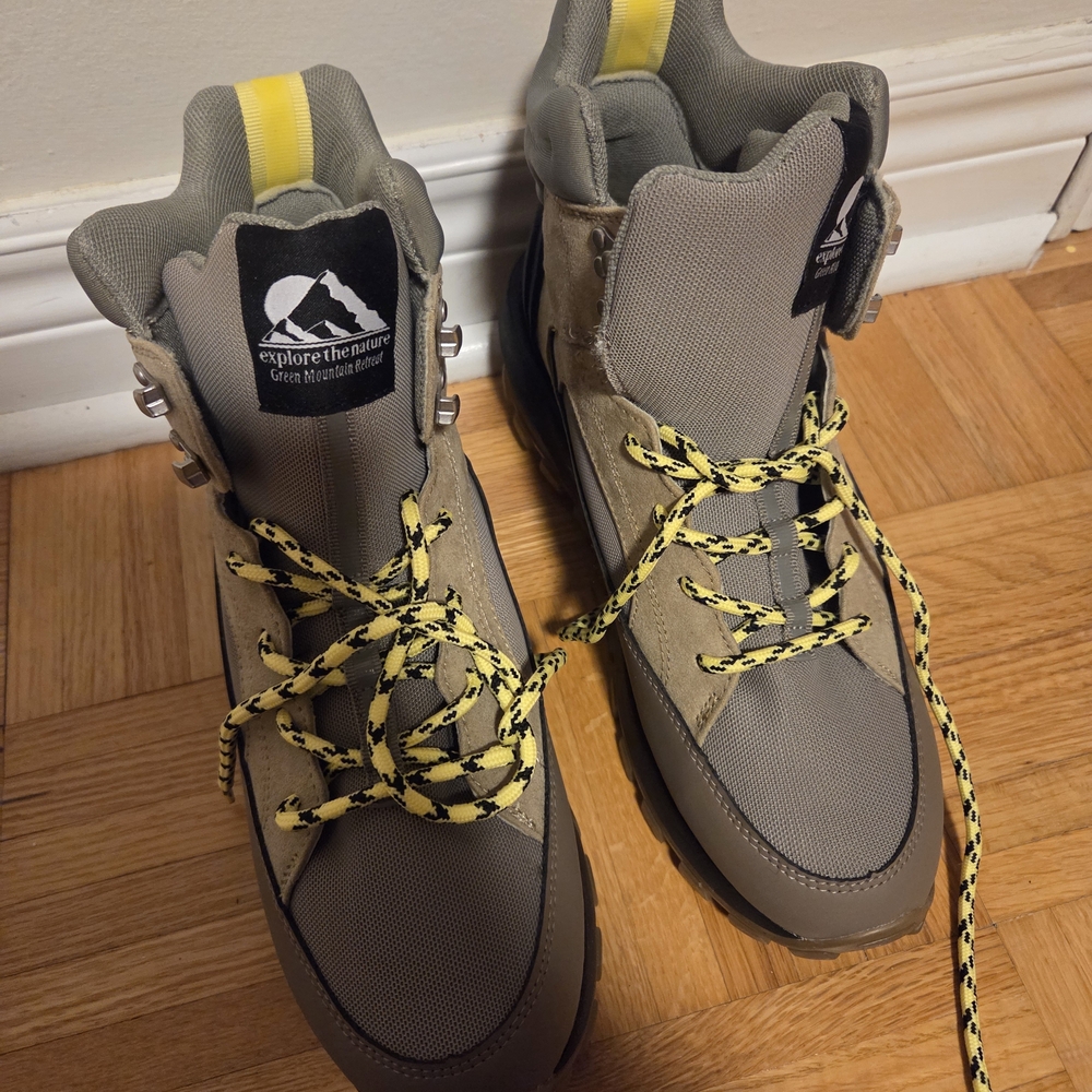 H&M Gray and Yellow Athletic Shoes